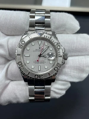Reloj Rolex Yacht-Master 16622 Oyster platino bisel esfera plateada para hombre 2007 Foto 1 de 3