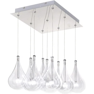 ET2 E20116 Colgante Cromo Larmes 12" 9 Luces Foto 1 de 4