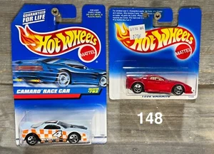 2 FOR 1! Hot Wheels 1993 Camaro Race Car #792 Red Lot SHORT CARD xploraf 148 - Picture 1 of 3