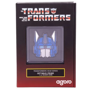 2024 Transformers Heads Optimus Prime 1 oz Silver Coin By Agoro Mintage of 1984 - Picture 1 of 3