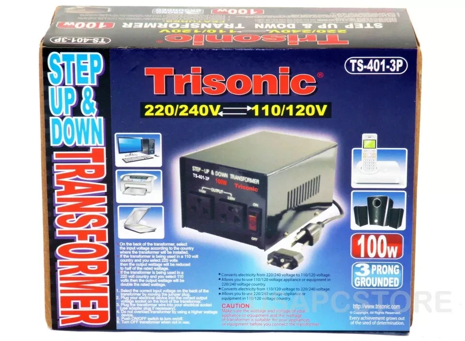 New 100w Transformer Step up/down voltage converter 110v to 220v adapter - Image 1 of 2