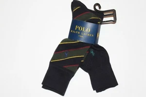 NUEVO CON ETIQUETAS Polo Ralph Lauren Para hombres Mezcla de Algodón Informal/Vestido Calcetines Talla 6-12.5 2 pares - Imagen 1 de 1