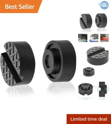 2-Pack Universal Rubber Jack Pad Adapter - Protect Your Vehicle's Pinch Weld Foto 1 de 4