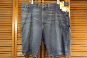 Wrangler Jeans Shorts Herren 44 x 10 blau Flex Carpenter Fünf Sterne Logo Knopf - Bild 1 von 14