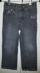 AKADEMIKS FINEST QUALITY THREADS AKDMKS KIDS SIZE 5 BLACK JEANS BOYS GIRLS CHILD - Picture 1 of 9