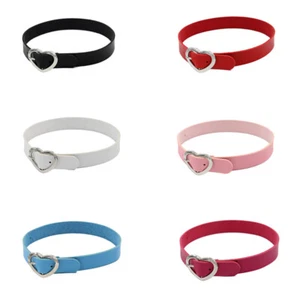 Collana Cristallo Amore Cuore Tatuaggio Pelle Choker Gotico Punk Braccialetto UK - Foto 1 di 18
