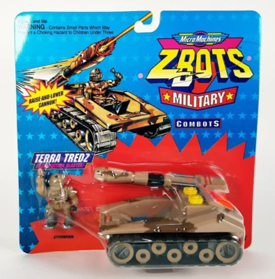 Micro Machines Z-BOTS Military Combots Terra Tredz Galoob Toys 1992 - Sealed - Image 1 of 4