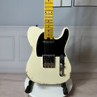 Factory White TL Electric Guitar Vintage Relic Maple Neck SS Pickups 789Store