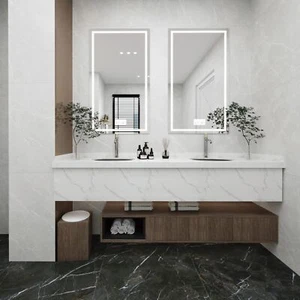 Attic White Polished Tile 600×1200 Large Format Porcelain Tile - Picture 1 of 4