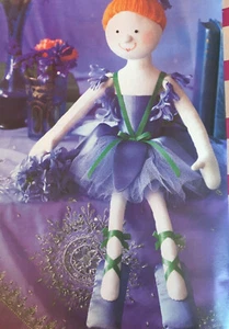 SCHNITTMUSTER Alan Dart Pretty Bluebell Fee Puppe Ballerina 52cm Spielzeug Kinder - Bild 1 von 6