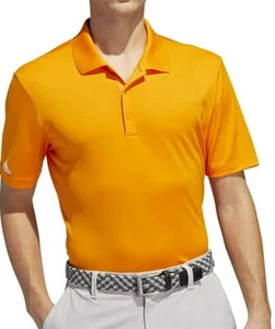 Adidas Herren 2XL hellorange Performance Golf Polo NEU Kurzarm - Bild 1 von 8