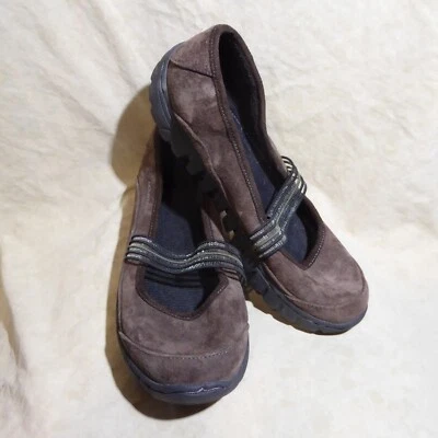 🩰 Mountrek Sport Resistente Mary Janes 9 M Gamuza Marrón Chocolate; Detalles Cosidos Foto 1 de 4