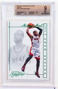 2013-14 Panini signatures green Dwyane Wade bgs 9 1/5 - Picture 1 of 2