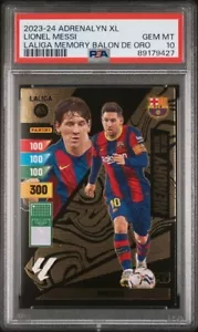 Messi Adrenalyn XL La Liga Memory Balon de Oro PSA 10 POP 1 - Imagen 1 de 2