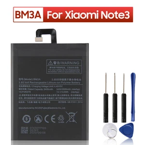 Batteria telefono di ricambio originale BM3A per Xiaomi Mi Note3 Note 3 3400mAh - Foto 1 di 6