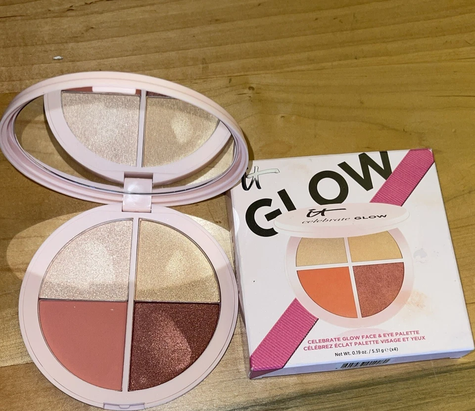 It CELEBRATE GLOW FACE & EYE MAKEUP PALETTE 0.19ozX4 LIMITED EDITION! NEW OTHER! - Image 1 of 4