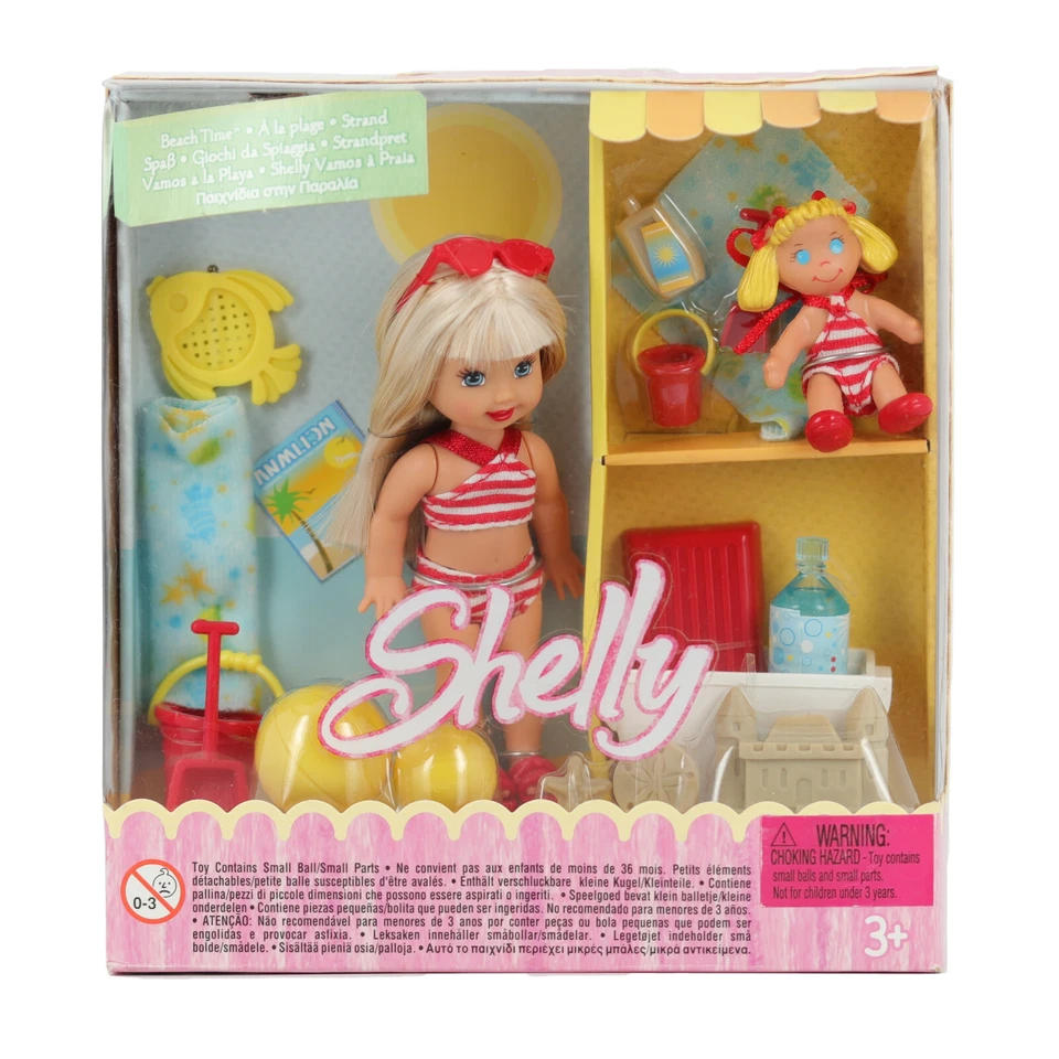 Barbie Kelly Doll Beach Time Playset Accessories Mattel 2004