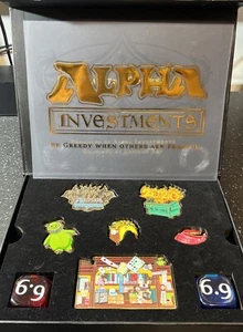 Alpha Investments 6.9 Year Anniversary Serialized Pins Full Set Flesh Blood Dice - Bild 1 von 5