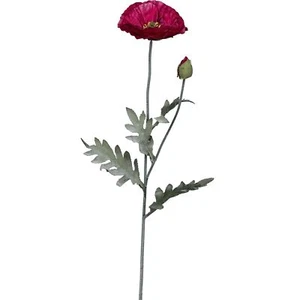 6er-Set Künstliche Mohnblumen 73 cm Pink für Wohn- und Büroräume - Bild 1 von 1