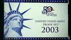 2003 S US PROOF MINT SET 10 COINS CLAD 18CHU0401