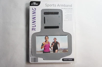 Crane Running Sweat Proof Gray Sports Armband For iPhone 5 5C 5S and Others - Image 1 of 2