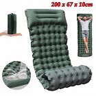Inflatable Camping Mat Ultralight Air Bed Sleeping Mattress Pillow Double/Single
