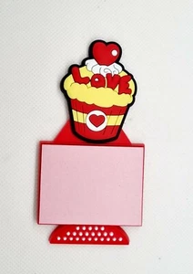 MAGNET MAGNET KÜHLSCHRANK GUMMIERT TÜR POST IT CUP CAKE DOLCI LOVE - Bild 1 von 1