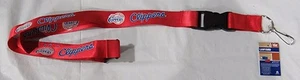 NBA Los Angeles Clippers Logo on Red Lanyard Detachable Buckle 23"X1" by Aminco - Picture 1 of 1