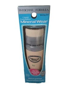 Physicians Formula mineral wear liquid foundation # 2447 Natural Beige - Picture 1 of 8