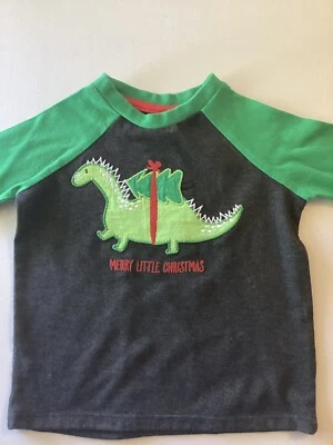 Lightening Bug Baby. Dinosaurio llevando un árbol de Navidad talla 12 meses Foto 1 de 4