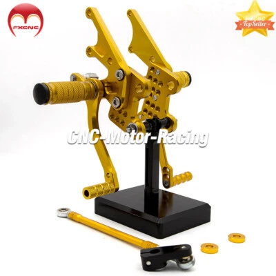 Para Kawasaki Ninja ZX14 ZZR1400 2006-2011 CNC conjunto traseiro levantado Footpeg alumínio GP - Imagem 1 de 4