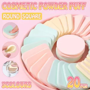 20X Medium Makeup Sponge Powder Puff Pads Face Foundation Blender Cosmetic Tool - Picture 1 of 24