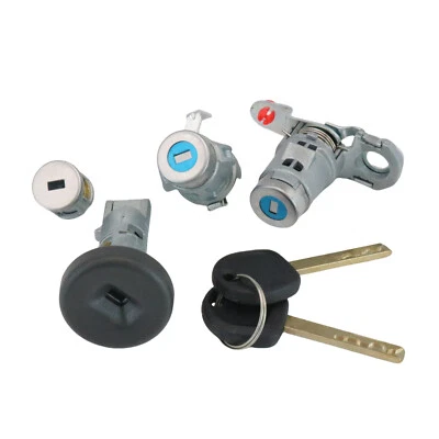 1Set Fits 14-20 Chevy Silverado Ignition Door&Tailgate Lock Cylinder Set 2 Keys Foto 1 de 4