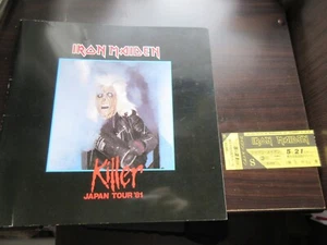 Iron Maiden 1981 Killer Japan Tour Book Concert Program w Unused Ticket Dianno - Picture 1 of 11