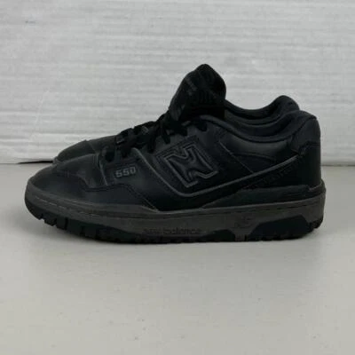New Balance 550 Triple Black Shoes Sz 5 - Image 1 of 4