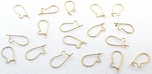 Nine Pairs Goldfilled .925 Sterling Silver Kidney Earring Earwire Finding  CF908 - Picture 1 of 2