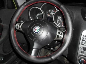Cubierta Del Volante Alfa Romeo 147 Cuero Negro - Imagen 1 de 1