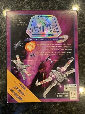 Star Wars X Wing Fighter Collectors CD Rom PC Game Big Box 1994 - Image 1 of 4