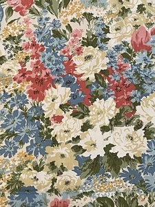3 Yards Waverly Bonded Upholstery Fabric MALVERN GARDENS 3 Yds x 48” Wide - Picture 1 of 8