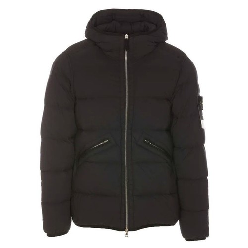 Stone Island Giacca Imbottita Senza Cuciture Tunnel con Cappuccio Grigio Scuro 117911211