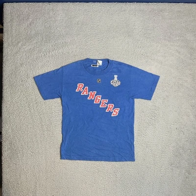 Camisa New York Rangers NHL De Colección Azul Martin St. Louis Envejecida Para Hombres S Foto 1 de 4