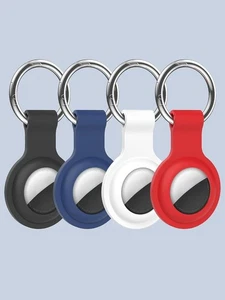 Confezione 4 Apple AirTag Custodia Portachiavi Air Tag Silicone Animali, Bambini, Viaggio - Foto 1 di 7