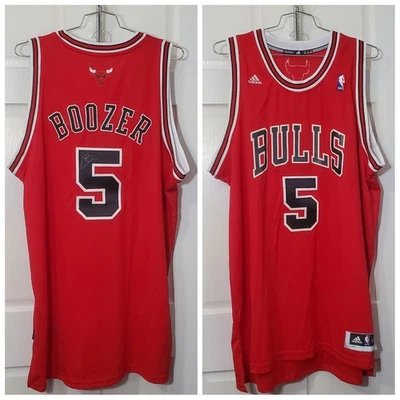 Adidas 2011 NBA Chicago Bulls #5 Boozer Auto 2+ Pro Cut Jersey XXL *NOcoa 🤌🏼🔥 - Image 1 of 4