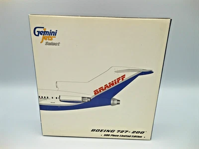 Gemini Jets Airplane Model Braniff Boeing B727-200 1:400 Limited Edition N454BN - Image 1 of 4