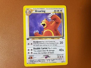 Ursaring 34/75 Neo Discovery Card RARE 2001 Vintage Pokémon TCG 1st Edition - Picture 1 of 2