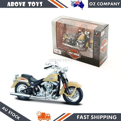 Harley Davidson Maisto 1:18 2005 FLSTCI Softail Springer modelo clásico juguete regalo Foto 1 de 3
