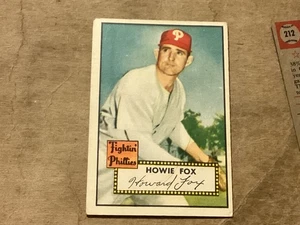Topps 1952 béisbol #209 Howie Fox - casi como nuevo - excelentes esquinas - sin pliegues - Imagen 1 de 2