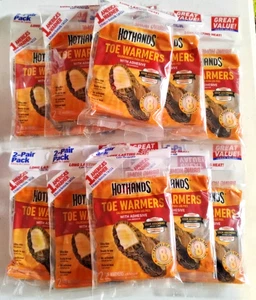 HotHands Toe Warmers 2 Pair Pack x12 24 Warmers Total Air Activated Exp 04/26 - Picture 1 of 2