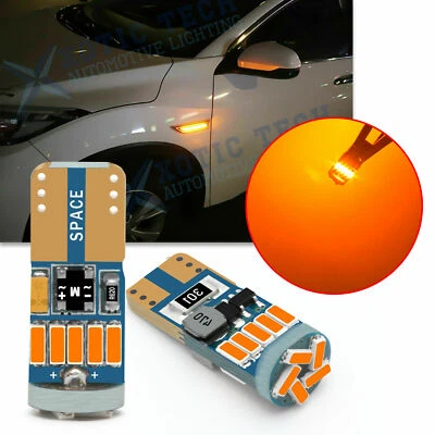 2827NA LED ámbar brillante marcador lateral de estacionamiento señal de giro exterior bombilla Canbus Foto 1 de 4