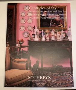 Sotheby’s 7159 Centuries Of Style Auction Catalog Chicago June 1998 - Bild 1 von 8
